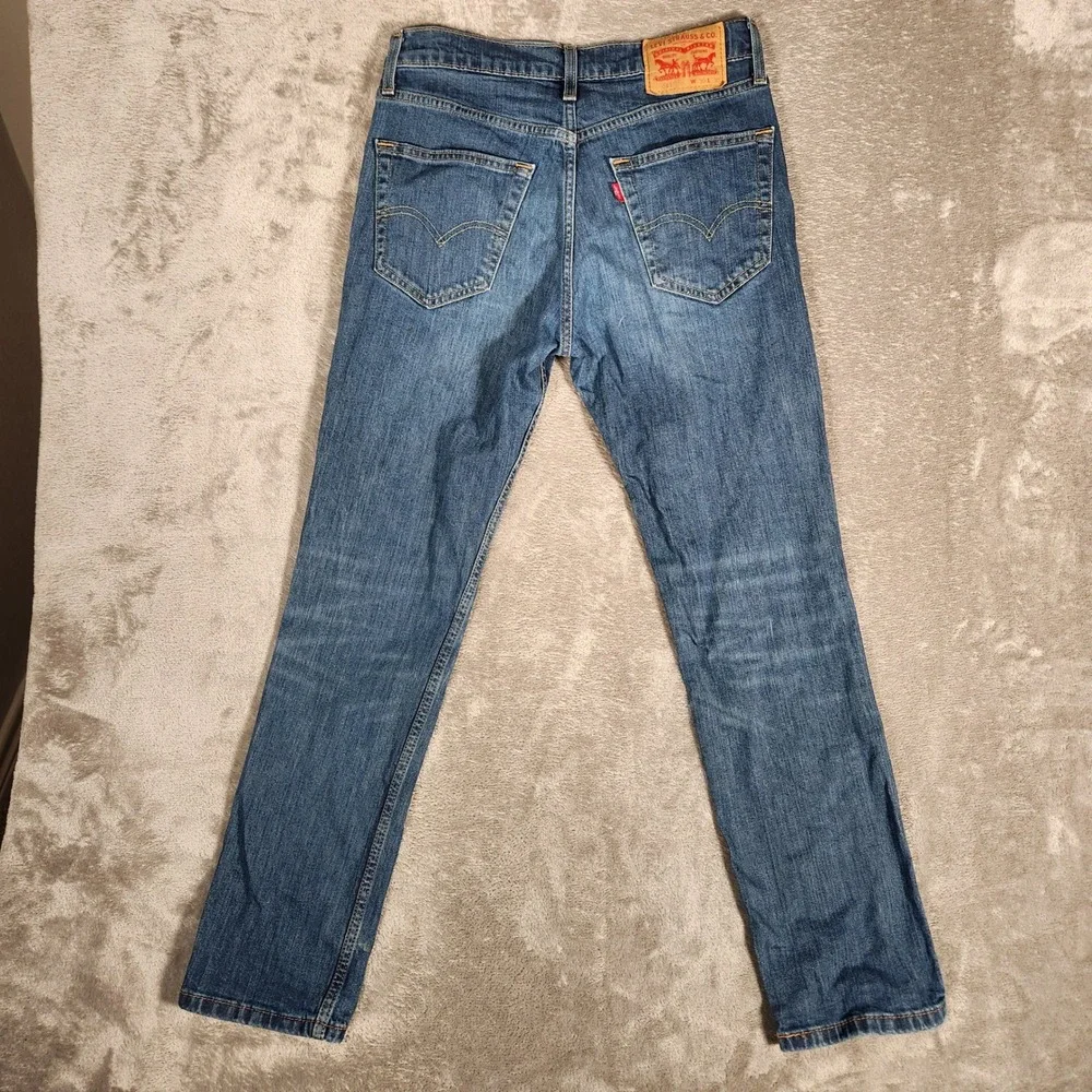 Levi's 511 Jeans Men's‎ 30X30 Blue Slim Fit Blue Denim Pants STAIN